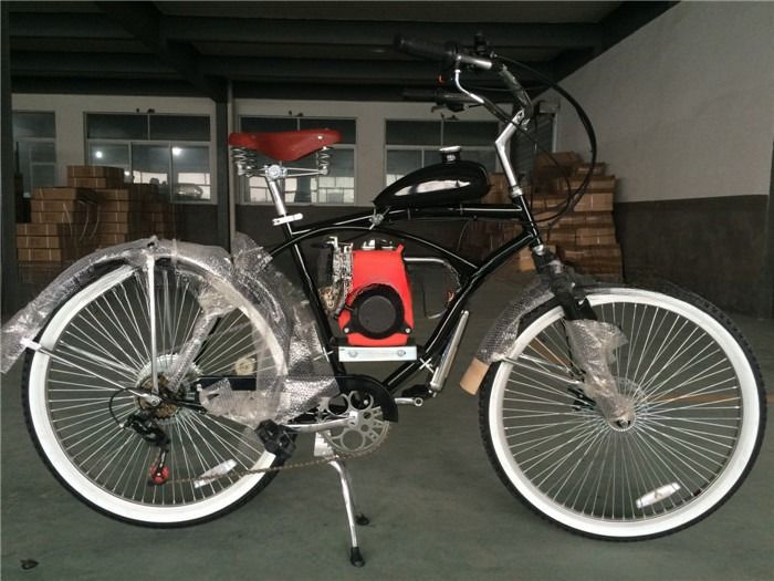 4-Takt-Motor-Motor Kreuzfahrer Fahrrad Gas-Fahrrad mit Legierung Sitzpfosten Max. Geschwindigkeit 40km/h