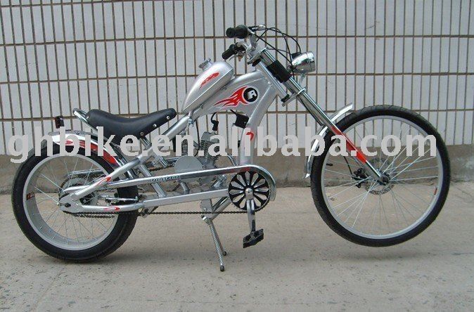 ROSH zertifizierte 24&quot; GAS Motor Chopper Bike und Stahl Gabel Material für höchste Leistung