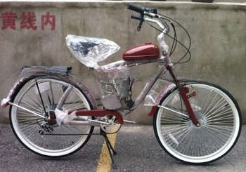 Komfortable Fahrerfahrung 48cc Gasmotor Fahrrad mit Scheibenbremsen und YScolor