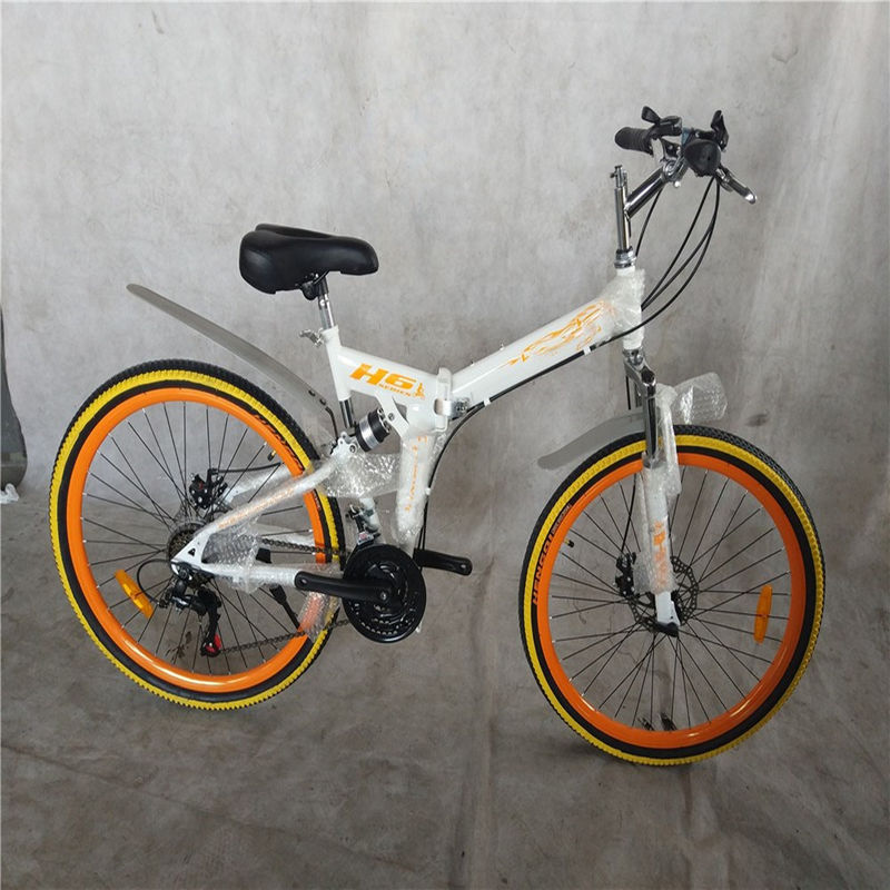26 Zoll 2,125 &quot;Reifen CPSC OEM/ODM Erwachsener 21 Geschwindigkeiten Scheibenbremse Klappfahrrad