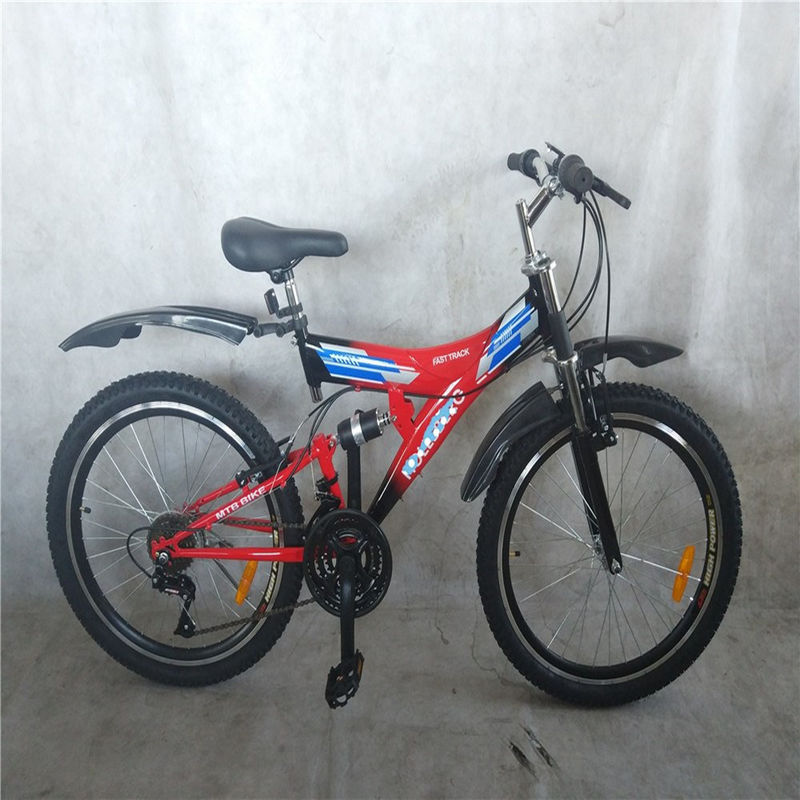 Stahlrahmen 18 Geschwindigkeit Abfahrt MTB-Radrad Voll Dual Suspension Mountain Bike 24 für OEM