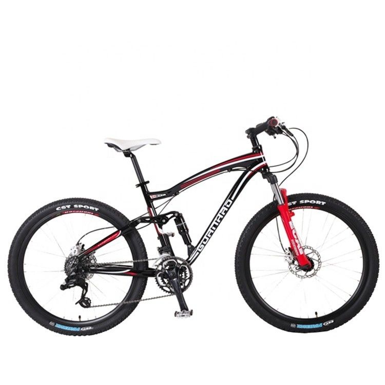 26&quot; OEM Customized USA CE Erwachsene Männer 24 Geschwindigkeiten Aluminium Full Suspension Mountain Bike