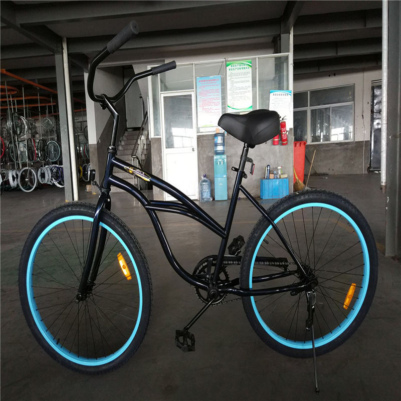 26 Zoll Custom Stretch Single Speed Fußbremse Beach Cruiser Bike mit gewöhnlichem Pedal