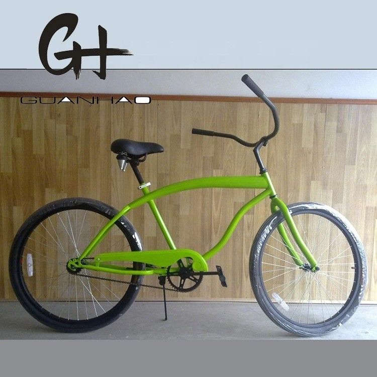 170 mm Kurbel Komfortable Sattel 26 Zoll Einzelschnellbahnbremse Männer Beach Cruiser Bike