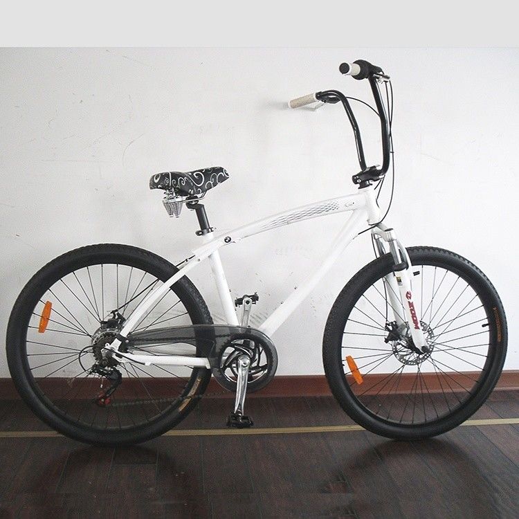 OEM Farbfarbe 26 Zoll 3,0 Reifen Aluminiumrahmen Beach Cruiser Fahrrad 7 Geschwindigkeit Shimano