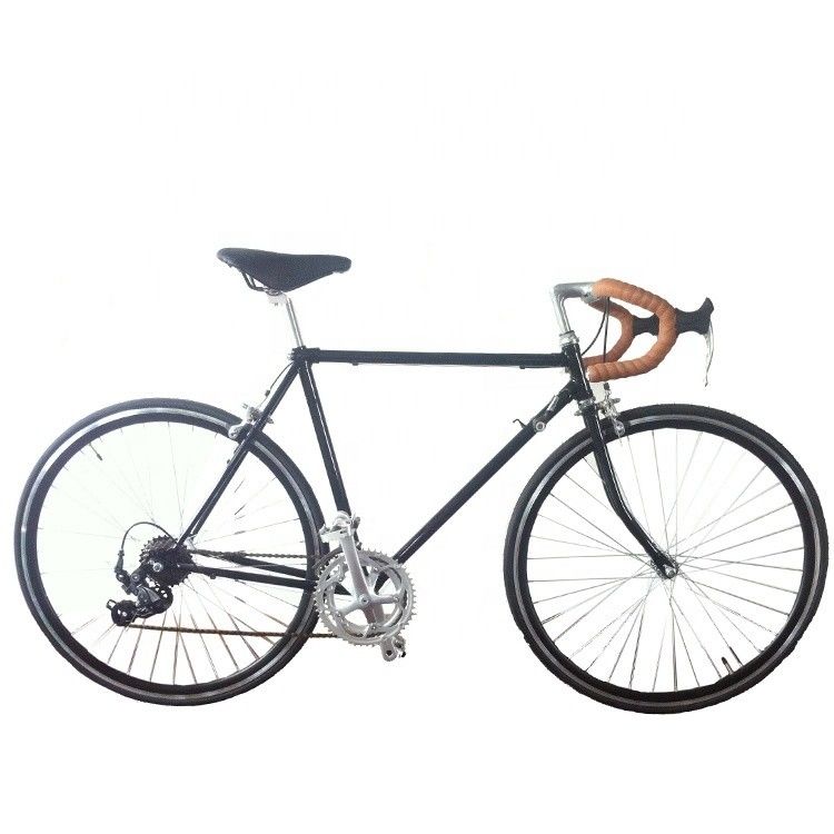 700C Road Bike mit Hi-Ten Stahl-Lugged Frame Shimano 14S Klassiker und Zählerbremse