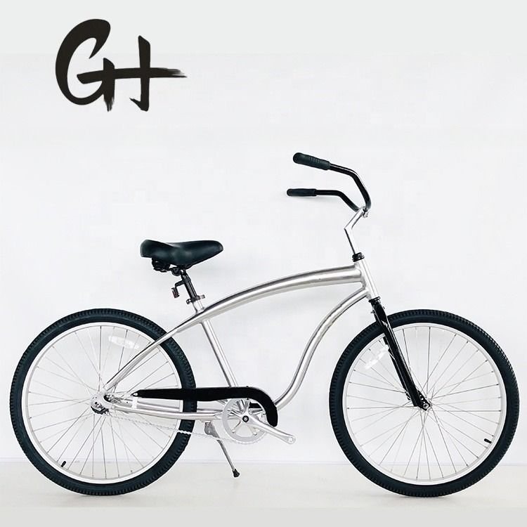26 Zoll Aluminium 6061 Frame Coaster Bremse Einzelgeschwindigkeit Beach Cruiser Fahrrad für Erwachsene Männer