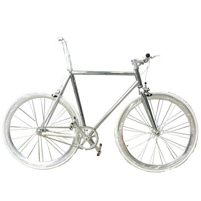OEM 700C Sliver Farbe Festgetriebe Fahrrad mit CR-MO Chrom Rand anodize JIS Standard