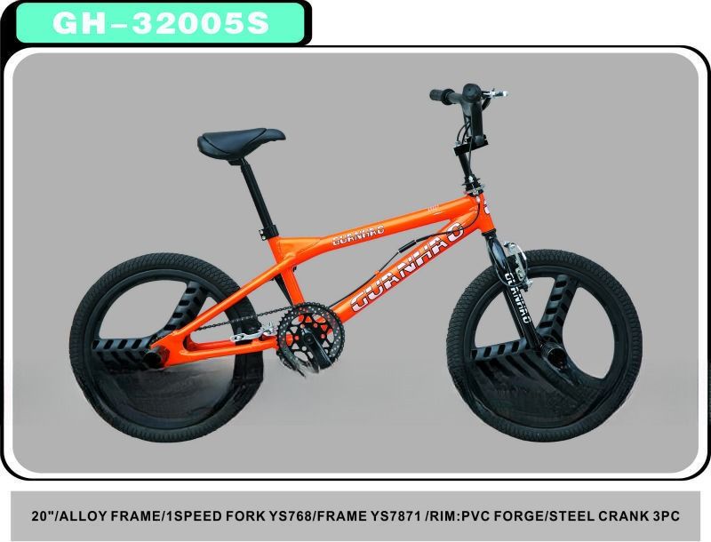 Leopard Grain Frame 20&quot; BMX Fahrrad Einzelgeschwindigkeit für Freestyle-Fahrspaß