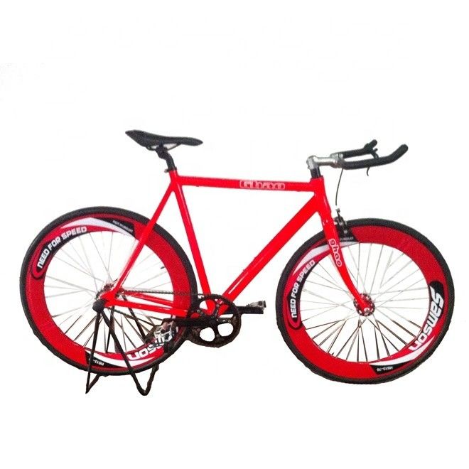 Radius-Kaliber Bremse Fixie Fahrrad Rot Farbe 700C Aluminiumlegierung CE zertifizierte chinesische OEM