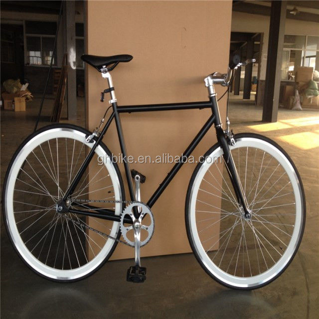 Normaler Pedal Fixie Bike 700c Einzelgeschwindigkeit Festgetriebe Fahrrad mit Doppel-V-Bremse