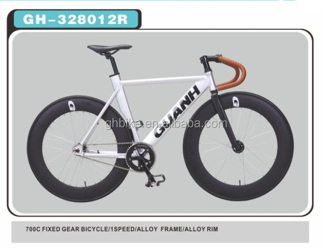 Customized 700C Aluminiumlegierung Festgetriebe Fahrrad mit 13kg Glanzgewicht und Pantone Farbe