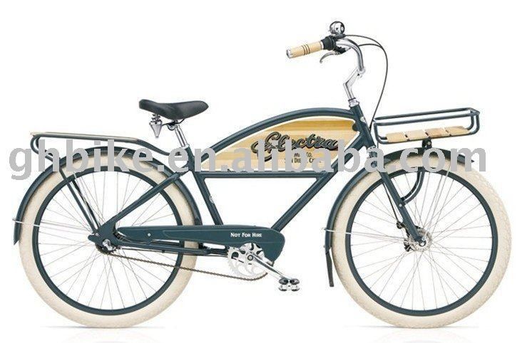26&quot; Beach Cruiser Bike für Männer mit Korb und Carrier CE-zertifiziertes Nexus 3-Speed-Fahrrad