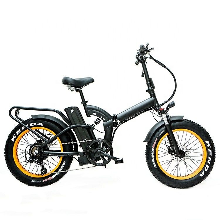 52V 20&quot; 1000W 14AH Lithiumbatterie 50KM/h 4.0 Big Fat Snow Tire OEM Customized Adult Folding Electric Full Suspension Bike