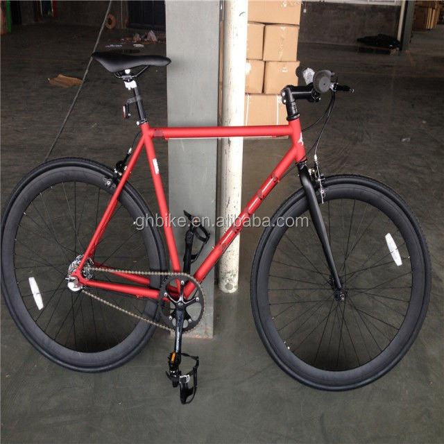 Rote Farbe 3 Geschwindigkeiten Festgetriebe Fahrrad mit Kenda Reifen und Neco Head Set auf Chromoly Rahmen