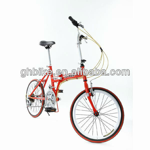CPSC-Zertifikat 20 Zoll Rot Farbe Klapprahmen Klappfahrrad mit 26 * 2.125 Reifen