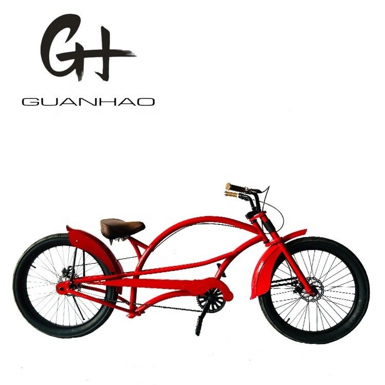 24 Zoll Rot Farbe Langes Chopper Cruiser Bike mit 24 * 3.0 Reifen und Aluminiumlegierung Felge