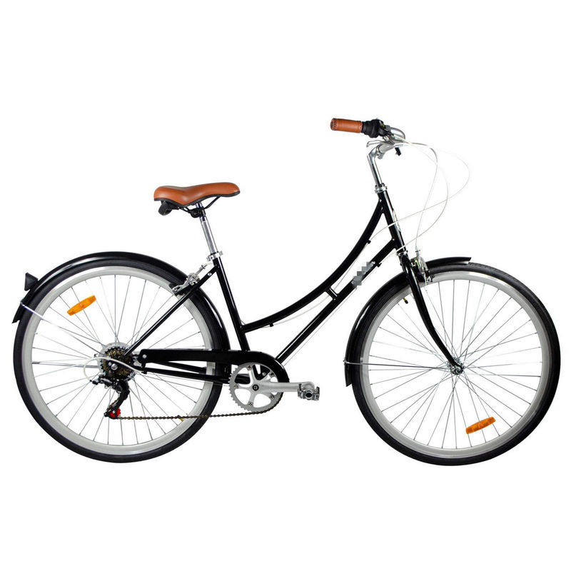 Stilvolles 7-Geschwindigkeits-Classic City Bike für Frauen mit Aluminiumfelsen und Kenda-Reifen