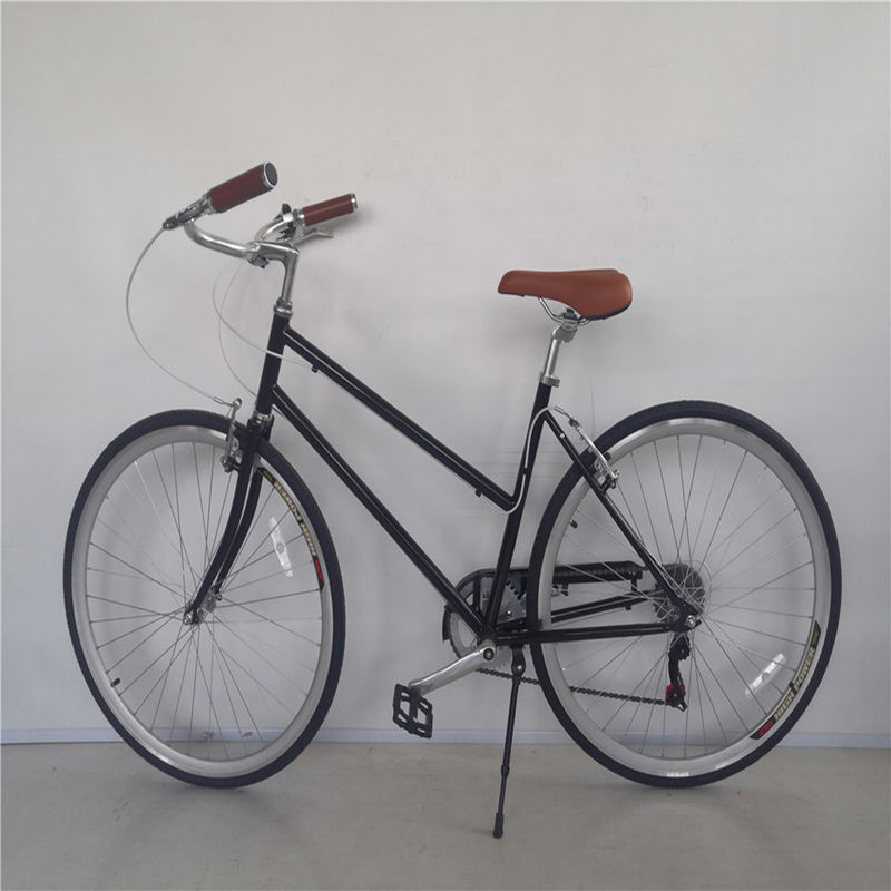 Vorder- und Hinterrad V Bremse 7 Geschwindigkeit 26 Zoll Fahrrad kundenspezifisch erwachsenen Frauen City Cruiser Bike mit hartem Rahmen