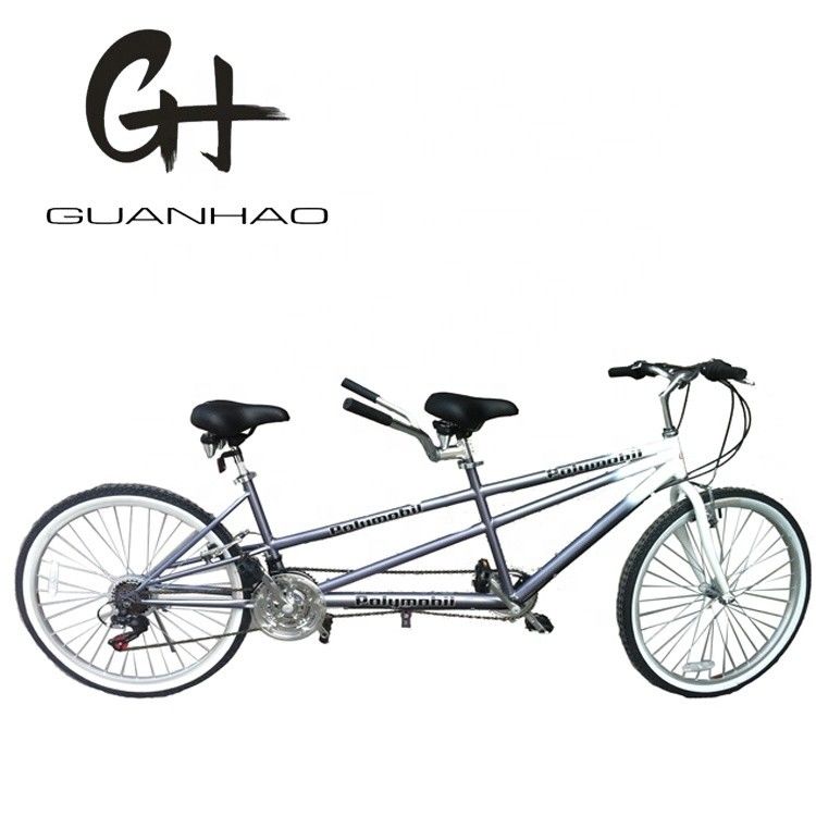 26 Zoll Aluminiumfelgen Tandem Bike mit 21 kg Stahl Mountain Frame und Shimano 18 Geschwindigkeiten