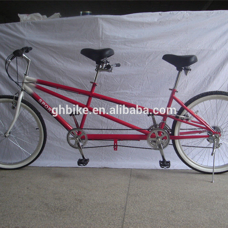 Aluminiumlegierte Felgmaterial 26 &quot;Low Rider Tandem Bike für 2 oder 3 Personen Legierte Krank