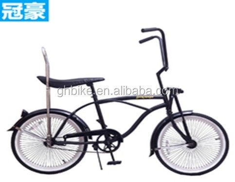 14KGS Schwarz Farbe Sport Beach Cruiser Bike Lowrider Bike mit Leder Sattel