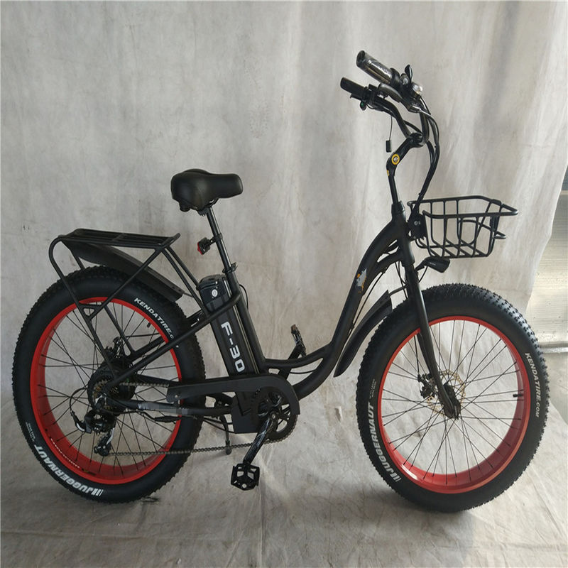 48V Spannung Erwachsene Hybrid-Elektro-Fettreifen-Fahrrad 2024 Step Thru Modell 31 60 km Reichweite