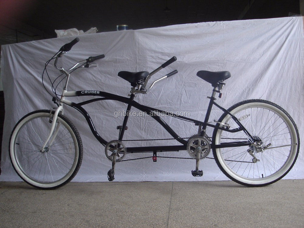 26&quot;x2.125 Reifen Aluminiumlegierung Felge 7-Geschwindigkeit Erwachsener Dreirad City Bike für Tandem-Riding