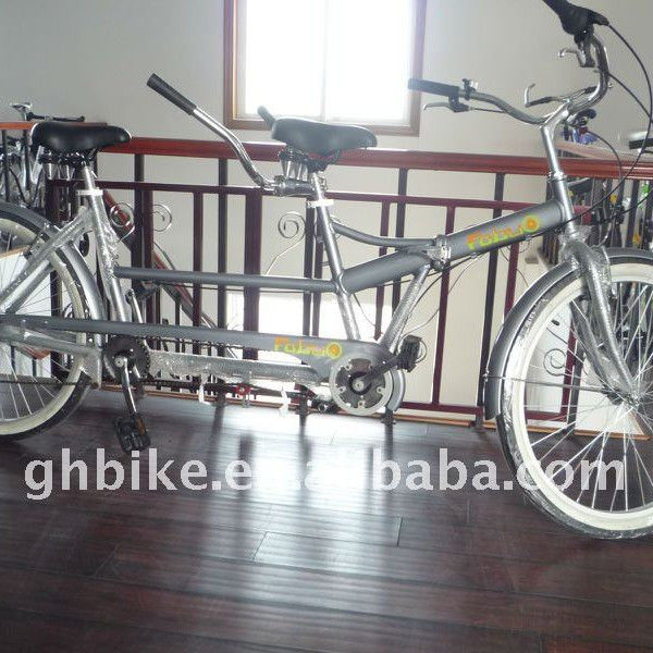 Stahlrahmen und Gabel 26 Zoll Tandem-Fahrrad mit 26&quot;x2.125 Reifen Aluminiumlegierung Rim