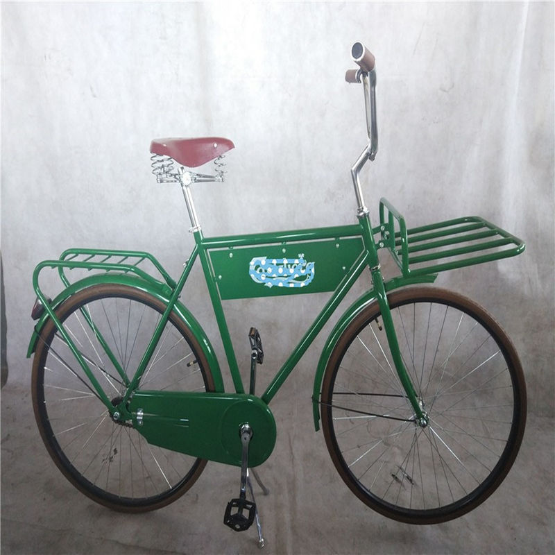 Werbung 28 Zoll Grün Farbe Vintage Stil Erwachsene Männer Retro Bike mit großer Flagge