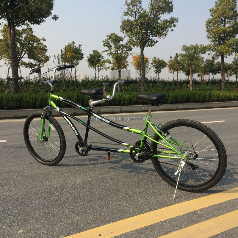 Aluminiumlegierung Felge 26 Zoll Tandem Bike Fahrrad mit Vorderscheibenbremse und hinteren V-Bremse