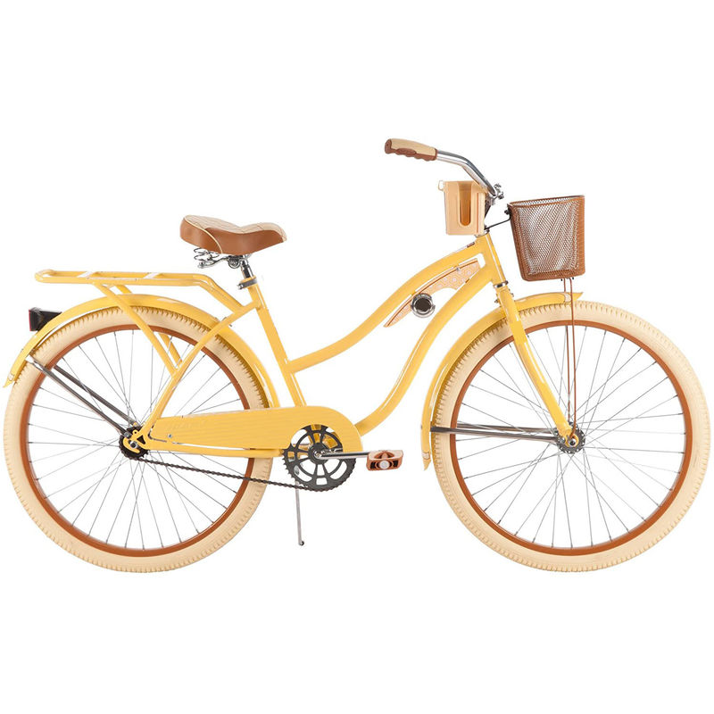 Normaler Pedal 26 &quot;Frauen-Cruiser-Fahrrad mit Aluminiumfelge und Banane-gelbe Farbe