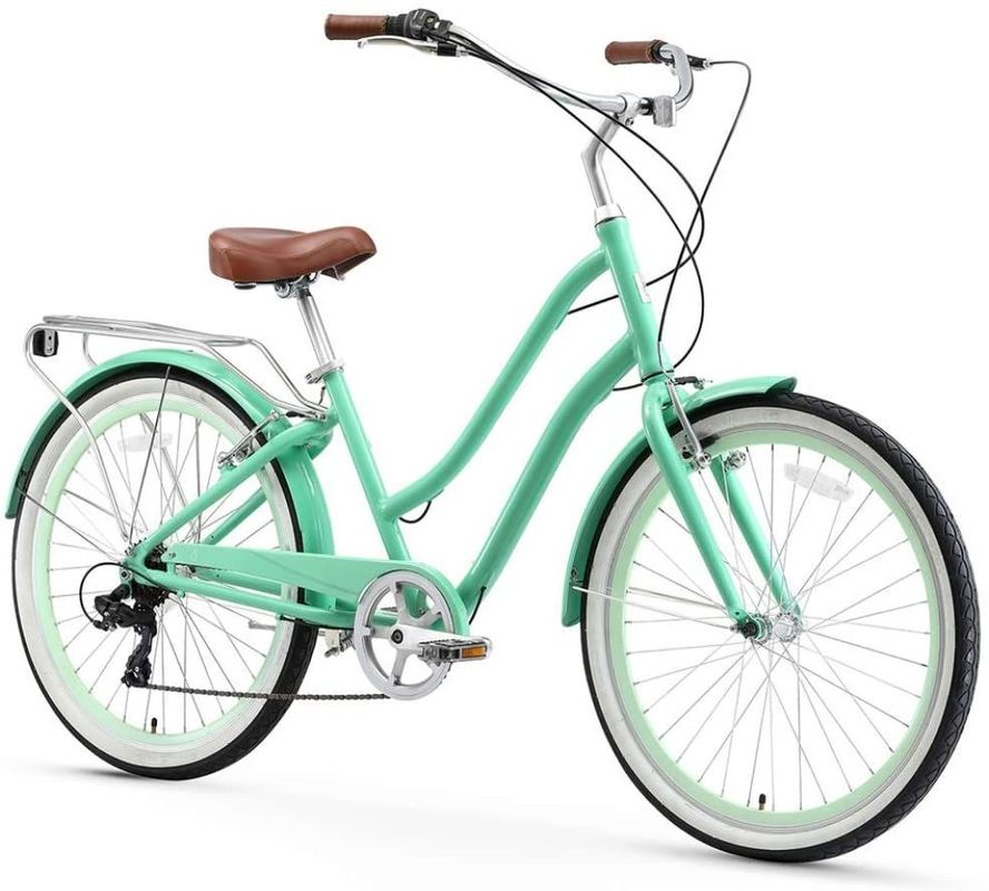1.6m Länge 26&quot; 7S Frauen City Bike mit Nicht-Hinterdämpfer und Aluminiumrahmen