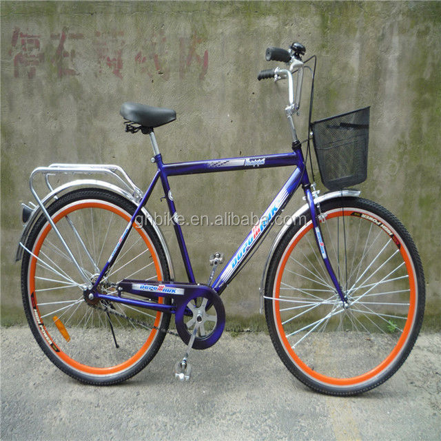 3-teiliges Combo Angebot Vintage Adult Mens Single Speed Retro City Cruiser Bike mit Vorderkorb