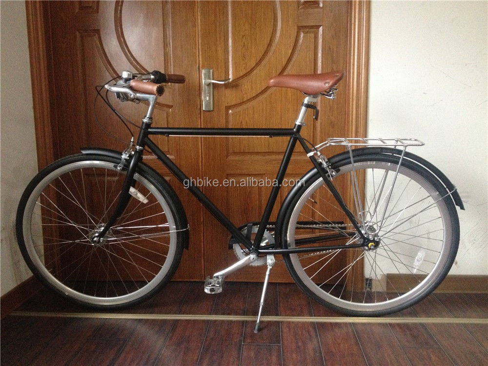 700C Pedal Männer Retro Vintage City Bike Innenrad 3 Geschwindigkeiten Aluminium Gabel KMC Kette