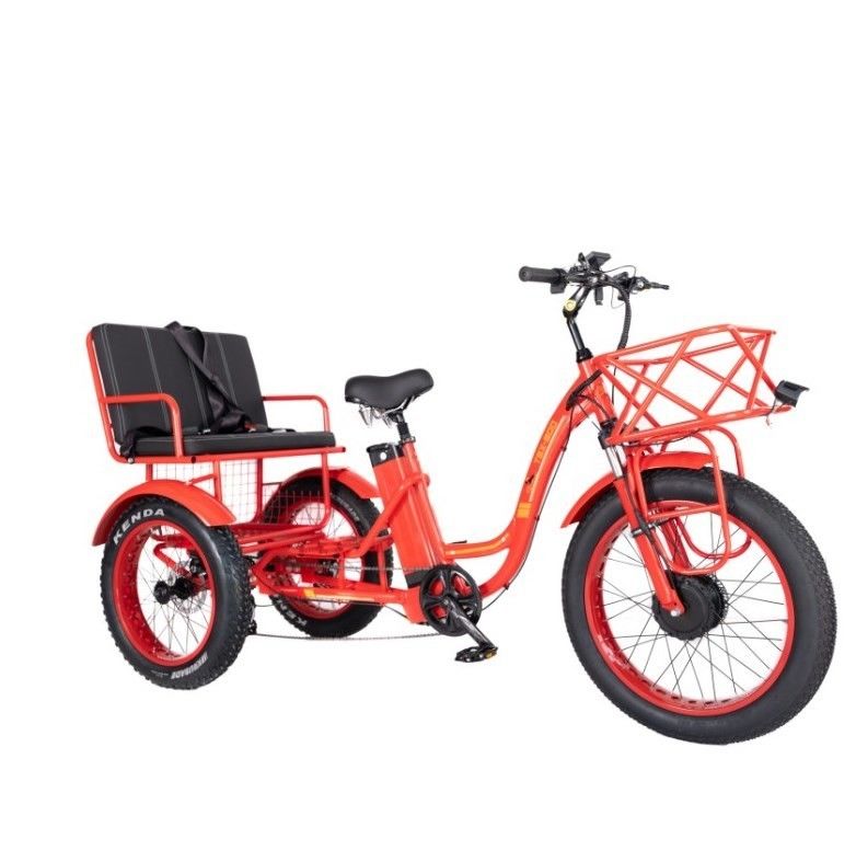 48V E Trike 3 Rad 750 Watt Fettreifen Rikscha mit Bafang 750W Motor und Leistung