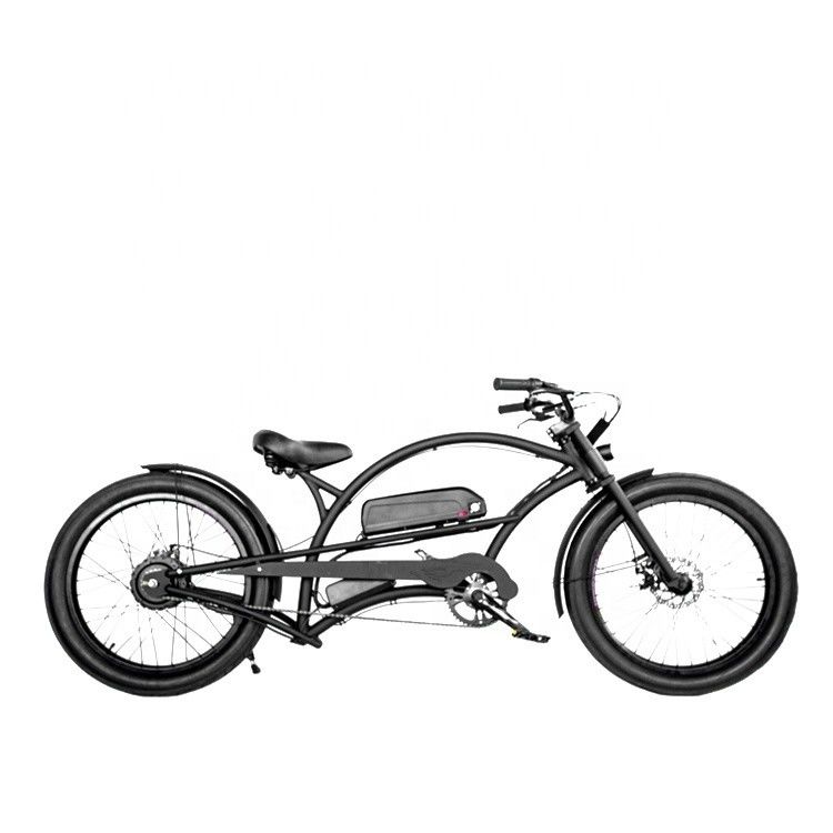 Rücken Hub Motor 48V 1000W 17AH CE Einzelgeschwindigkeits-Elektro-Chopper Beach Cruiser Bike
