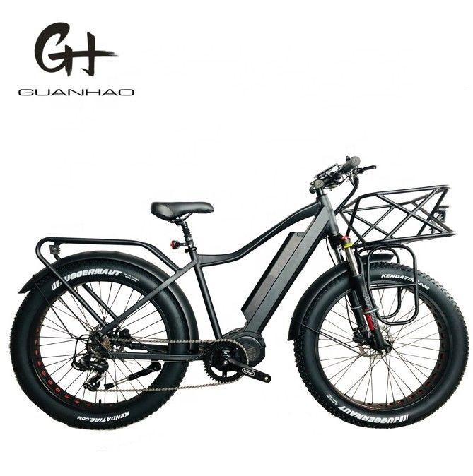 26x4.0 Zoll Mountain Electric Fat Tire Bike mit 1000W Diver Motor und Frontträger