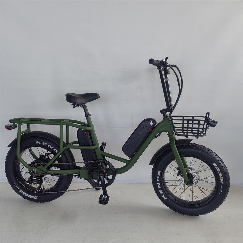 1000W 48V 34A Klapprahmen Elektrofahrrad mit 20 Zoll Fettreifen und hinteren Träger