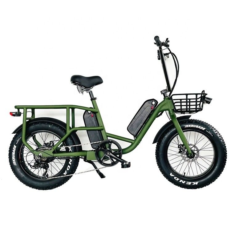 20&quot; 48V 34AH Lithiumbatterie 1000W 50KM/H Aluminiumrahmen 7 Geschwindigkeiten Cargo Elektrisch Dual Battery Hybrid Fat Snow Reifen 4.0 Fahrrad