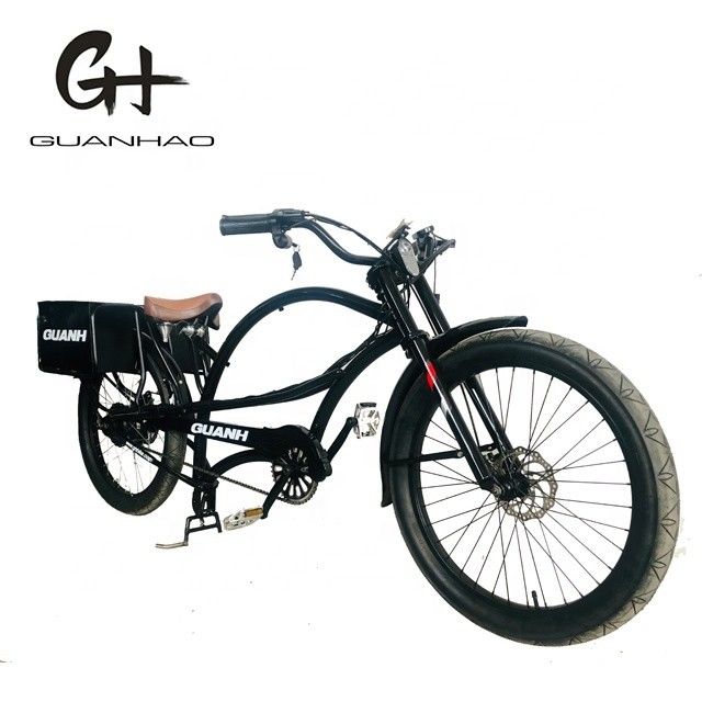 750W 48V 118AH 24&quot; 3,0 Reifen Einzelgeschwindigkeit 45KM/h Doppelbatterie Elektro-Helikopterrad