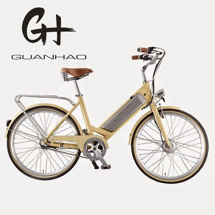 CE EN15194 zertifiziertes Aluminium-Step Thru 26&quot; Smart Sensor Elektro-Stadtfahrrad für Frauen