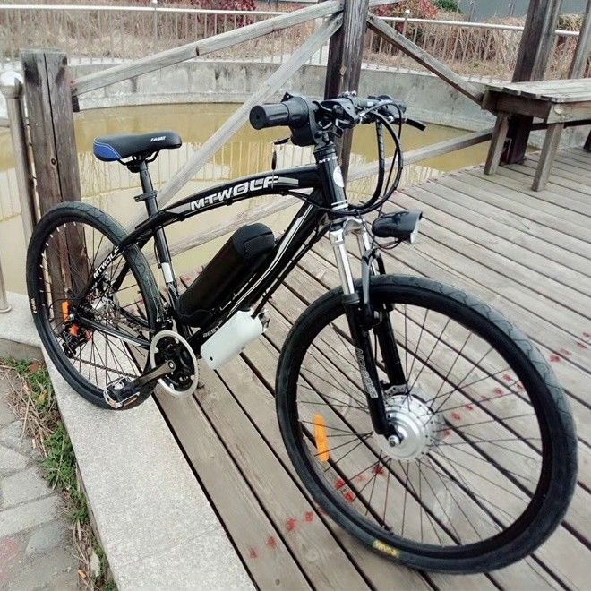 Aluminium-Legierungsrahmen 26 Zoll Elektrobike 50-60KM/h Frontmotor für den US-Markt