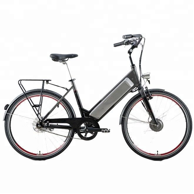 Einzelgeschwindigkeit 200-250W Grünes Stadt-Elektrofahrrad für den europäischen Markt 26 Zoll A2B in Grün